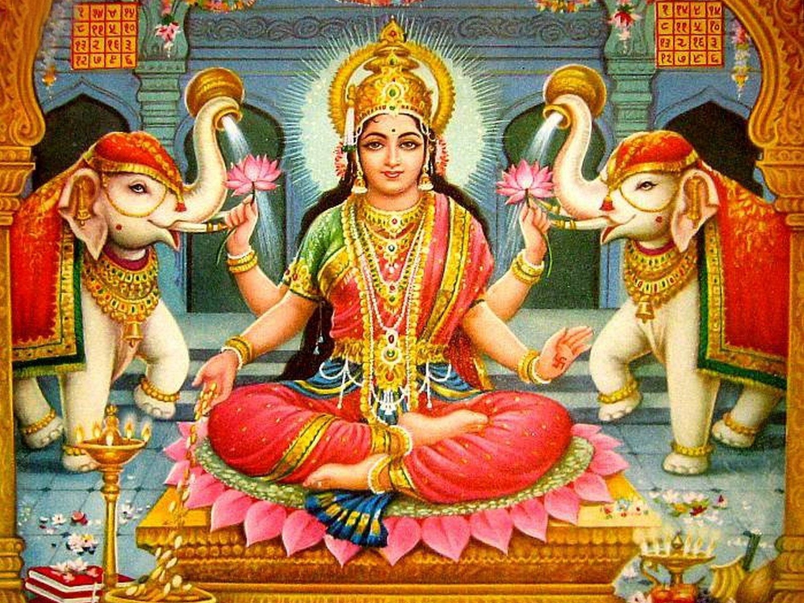 1600x1200 God Lakshmi Wallpaper, Desktop