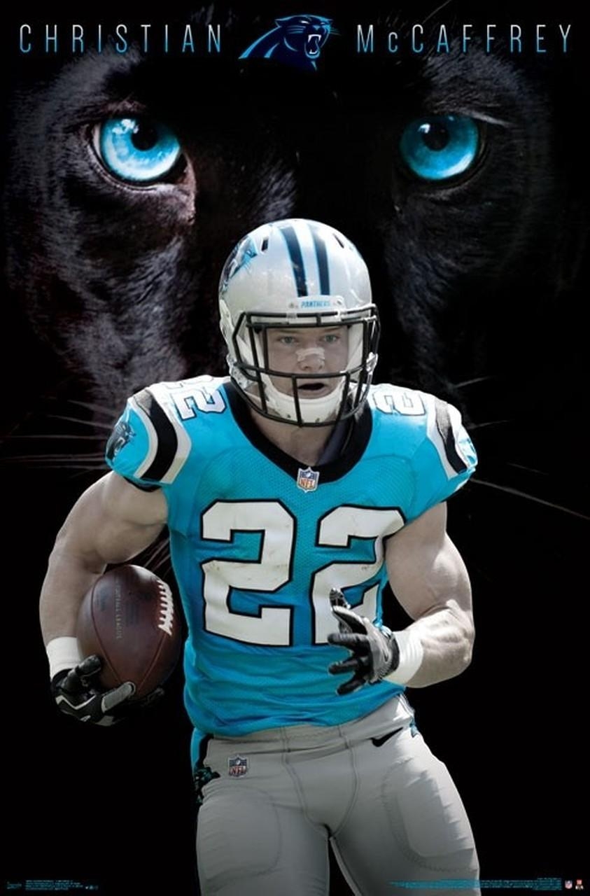 850x1280 Carolina Panthers McCaffrey Poster Print # VARTIARP16033, Phone