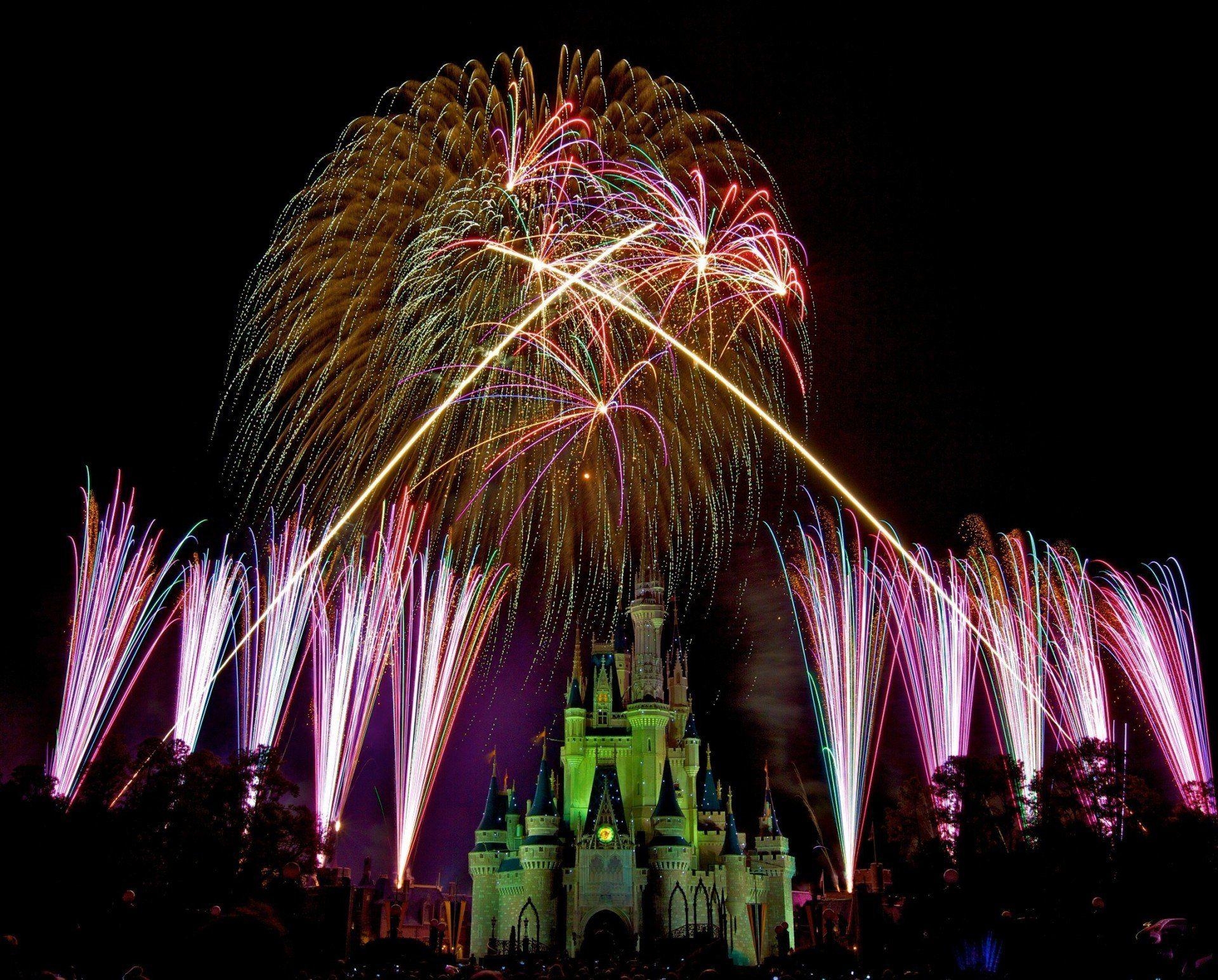 1920x1550 night fireworks disney magic kingdom christmas decoration HD wallpaper, Desktop