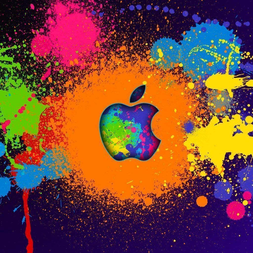 1030x1030 Apple Paint Splatter Wallpaper 14910 Background, Phone