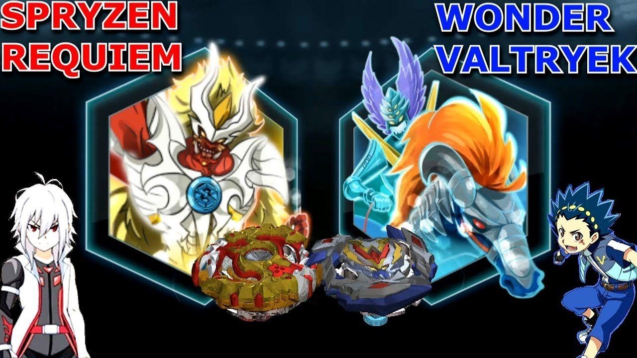 1280x720 WONDER VALTRYEK V4 vs SPRYZEN REQUIEM S4 -Beyblade Burst App Gameplay -Turbo Evolution UPDATE, Desktop