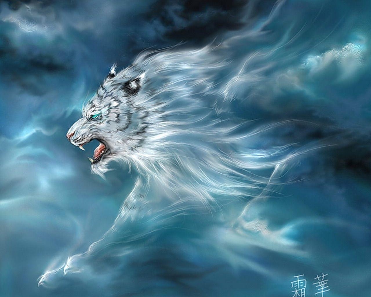 1280x1030 White Tiger HD Wallpaper, Desktop