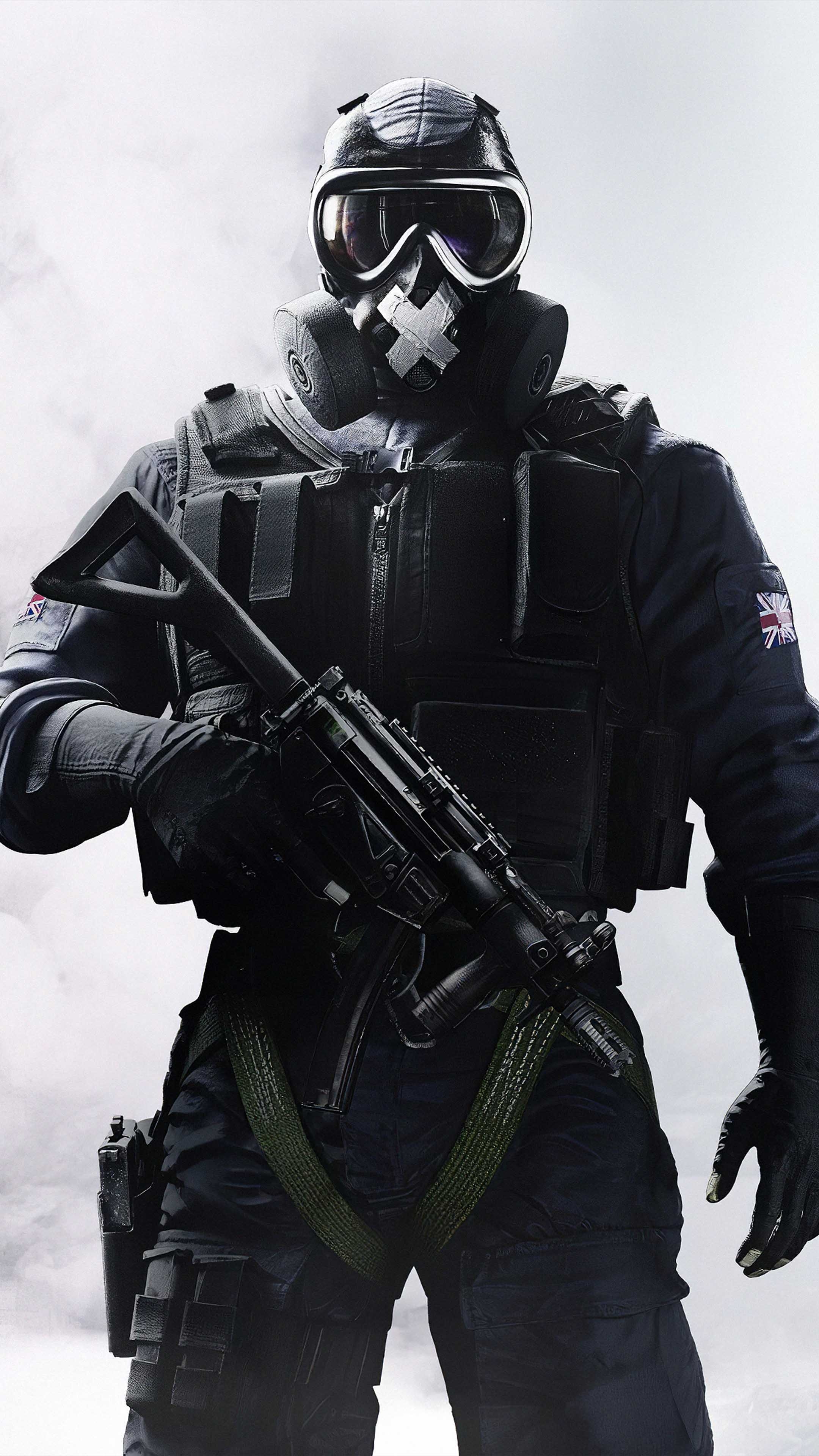 2160x3840 Soldier Mask Man Rainbow Six Siege 4K Ultra HD Mobile Wallpaper, Phone