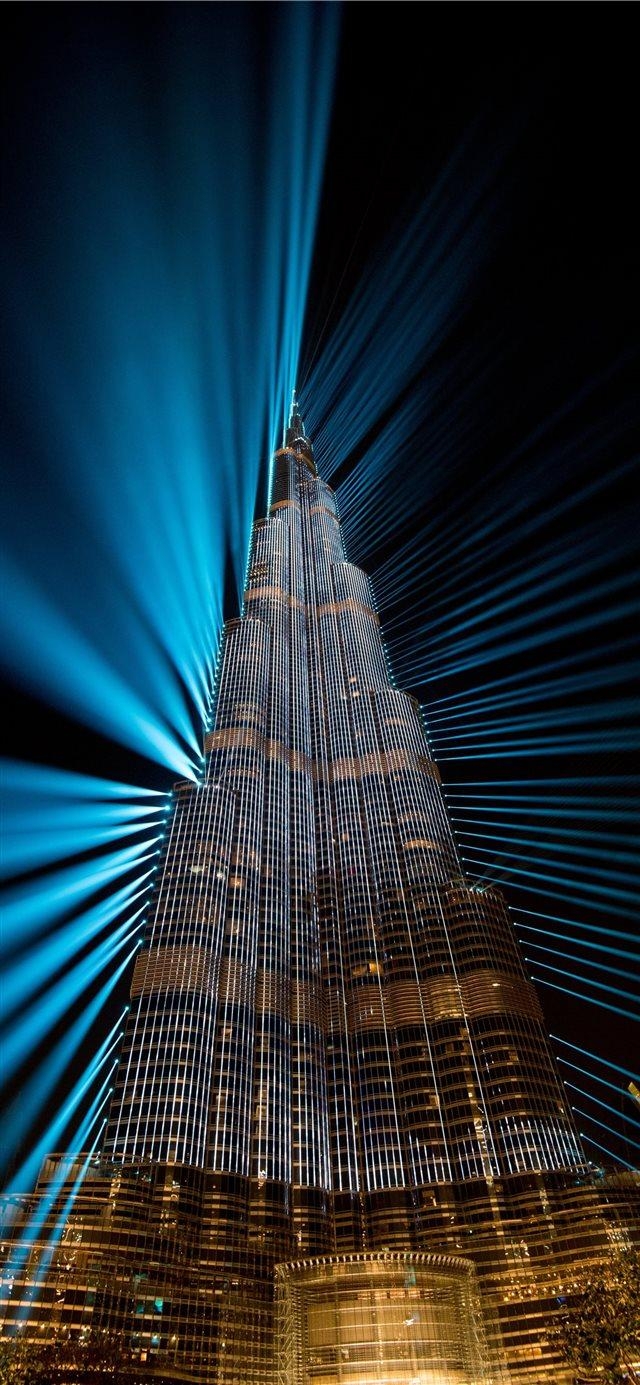 640x1390 Burj Khalifa at night Dubai iPhone X Wallpaper Download. iPhone, Phone