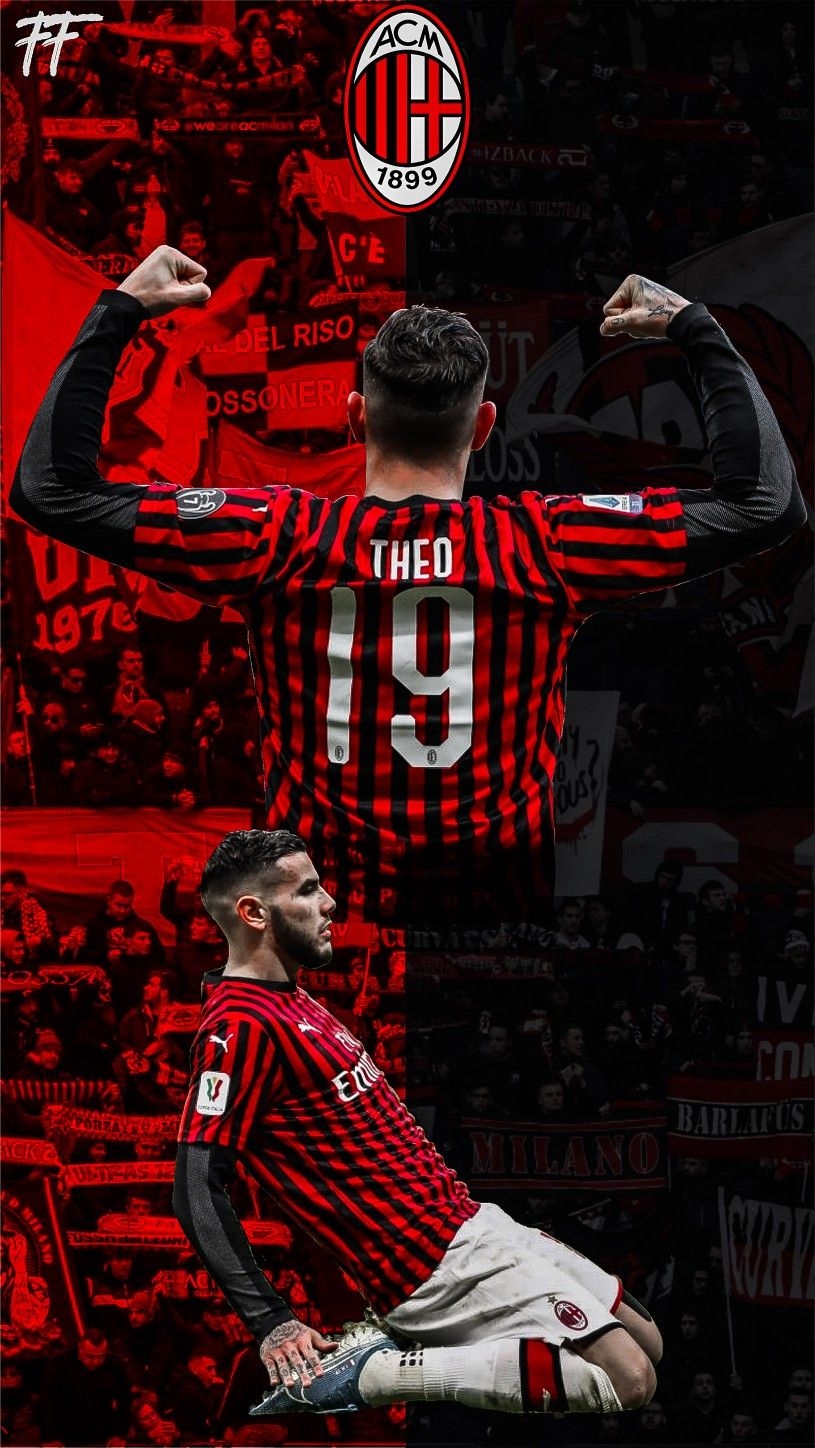 820x1450 Theo Hernandez (MILAN). Foto di calcio, Phone