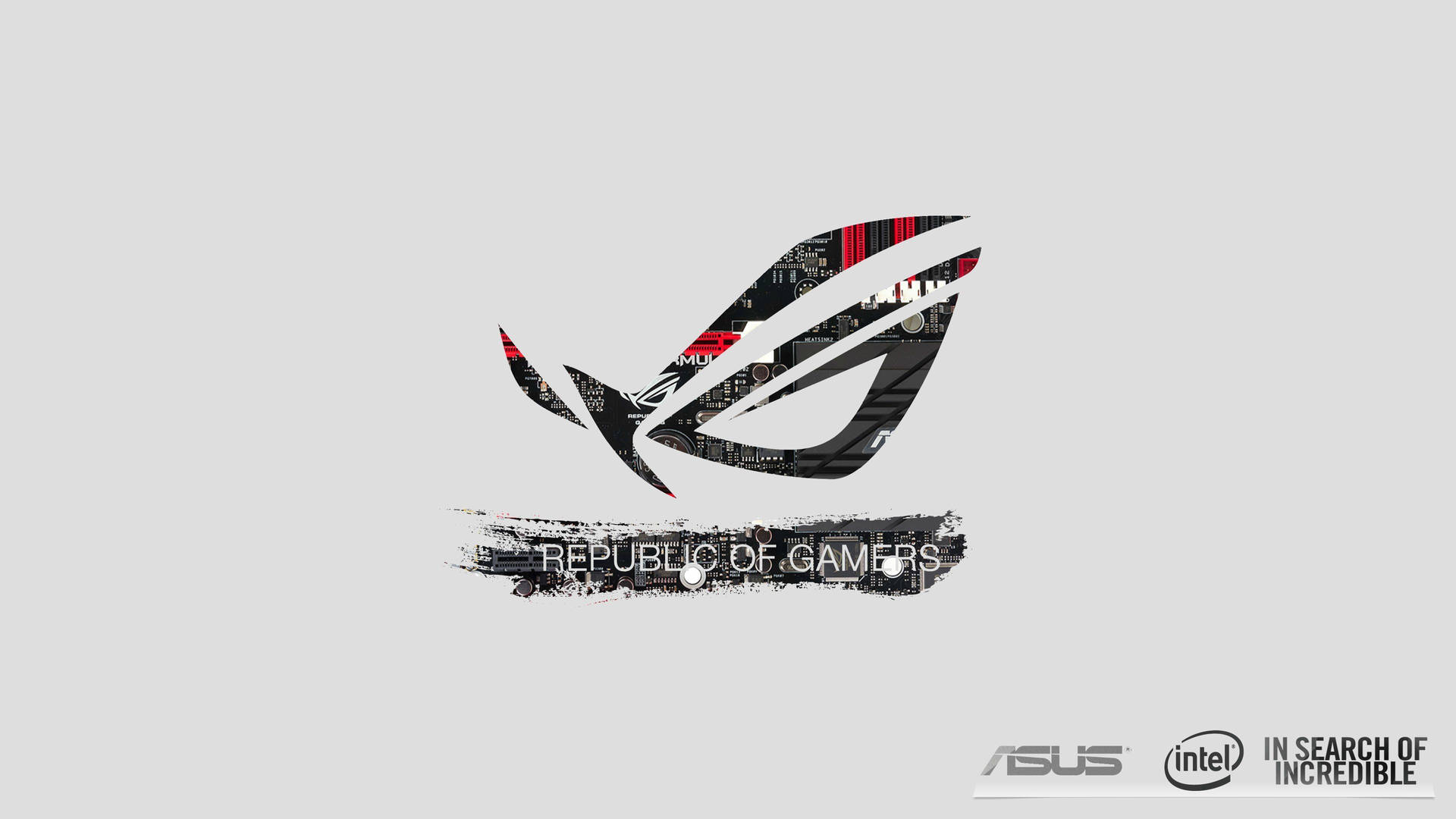 1920x1080 Download Asus Rog 4k Gaming Logo With Text Wallpaper, Desktop