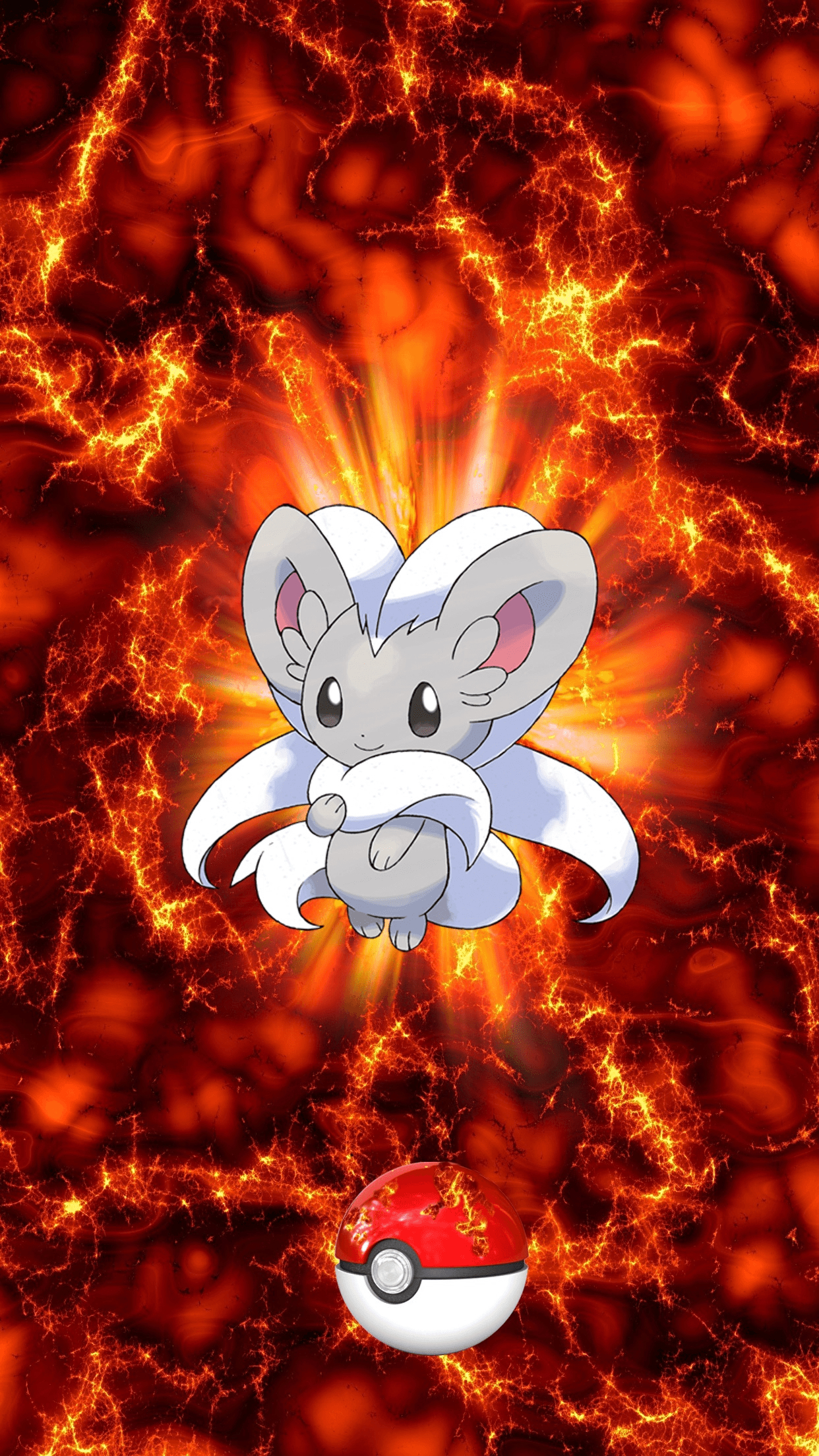 1250x2210 Fire Pokeball Cinccino Chillaccino 17 Minccino, Phone