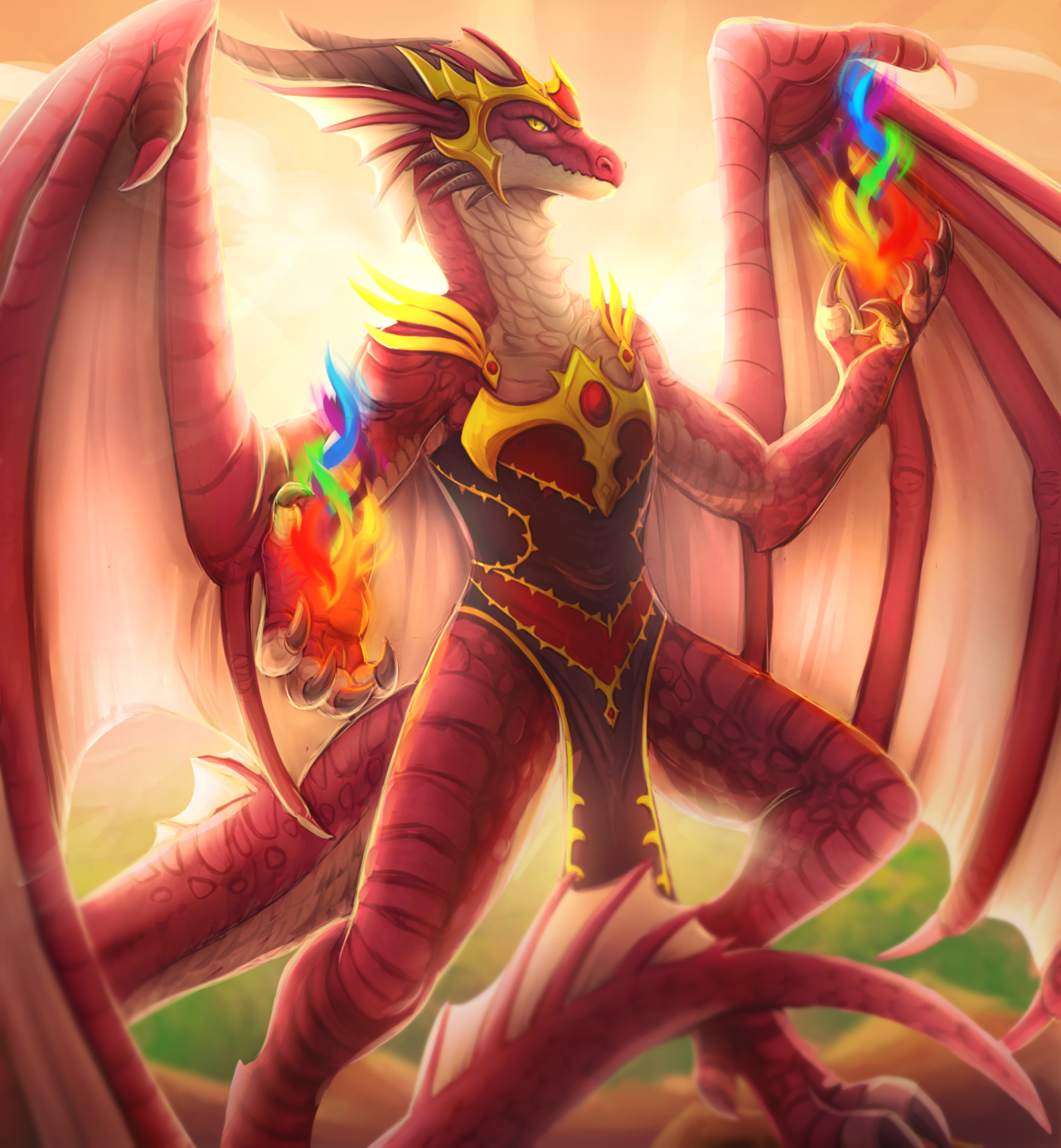 1280x1390 World of Warcraft. Dracthyr Evoker flippingchicken (Via), Phone