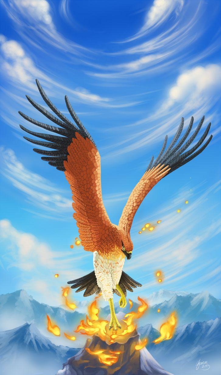 730x1240 Talonflameémon Wallpaper Anime, Phone