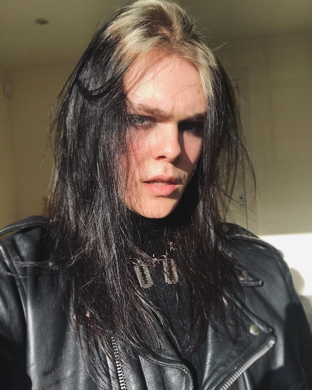 1080x1350 kim dracula on Instagram: “ur friendly neighbourhood supervillain........... #goth #metalhead #gothboy #gothgirl #punk. Dracula, Split dyed hair, Kim, Phone