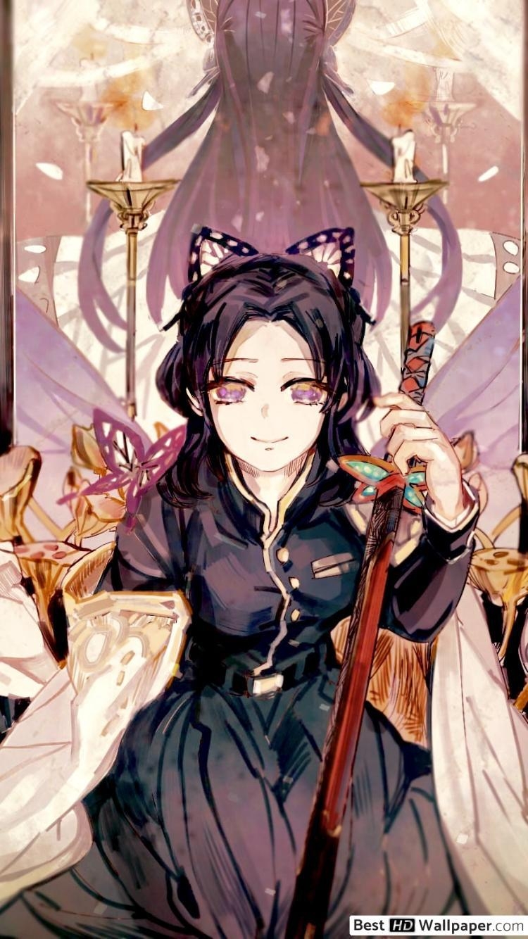 750x1340 Demon Slayer, Kimetsu No Yaiba Kanzaki, Tsuyuri Kanao, Phone