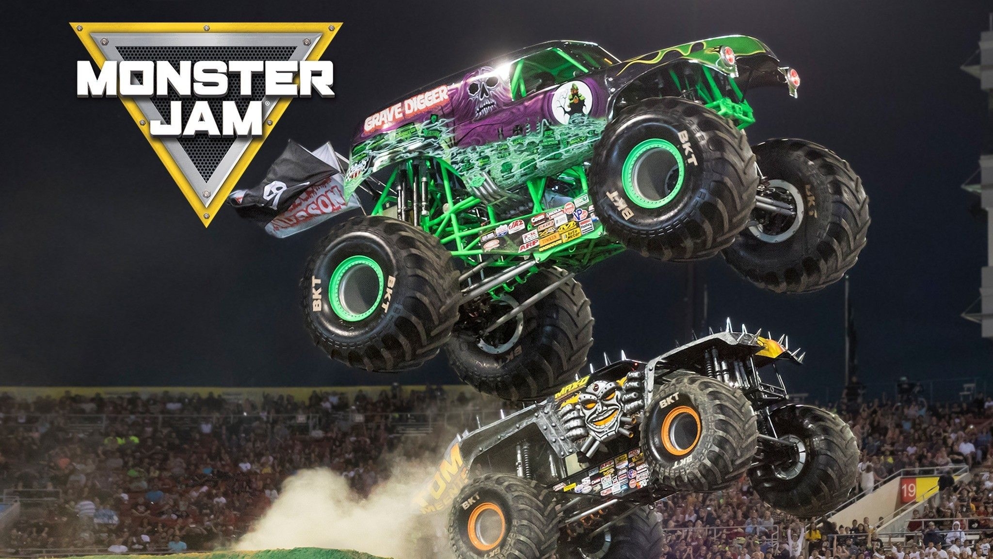 2050x1160 Monster Jam Wallpaper. Monster, Monster jam, Monster truck coloring pages, Desktop