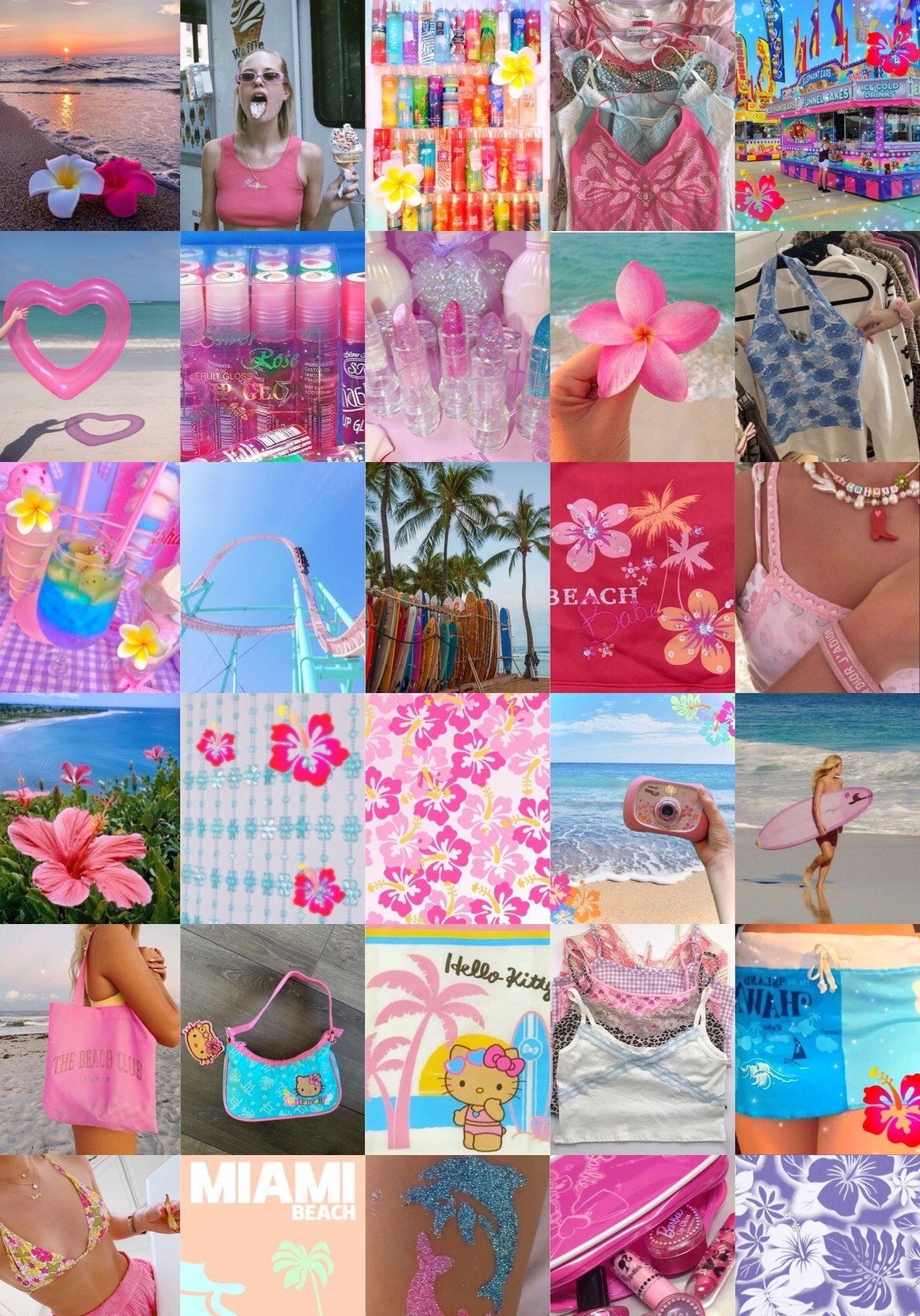 1200x1710 COCONUT GIRL Wall Collage Kit 50 85 125 165 200 Pcs, Phone