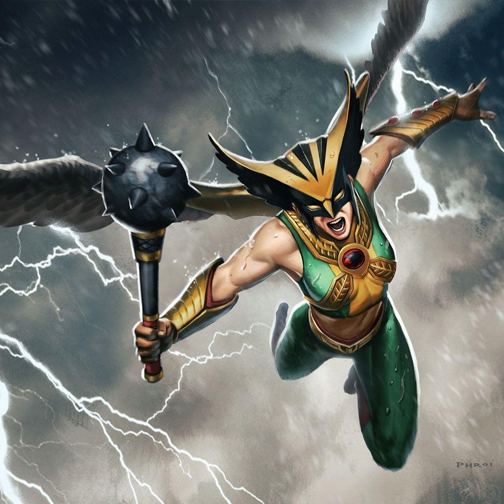 1030x1030 Hawkgirl Wallpaper, Phone