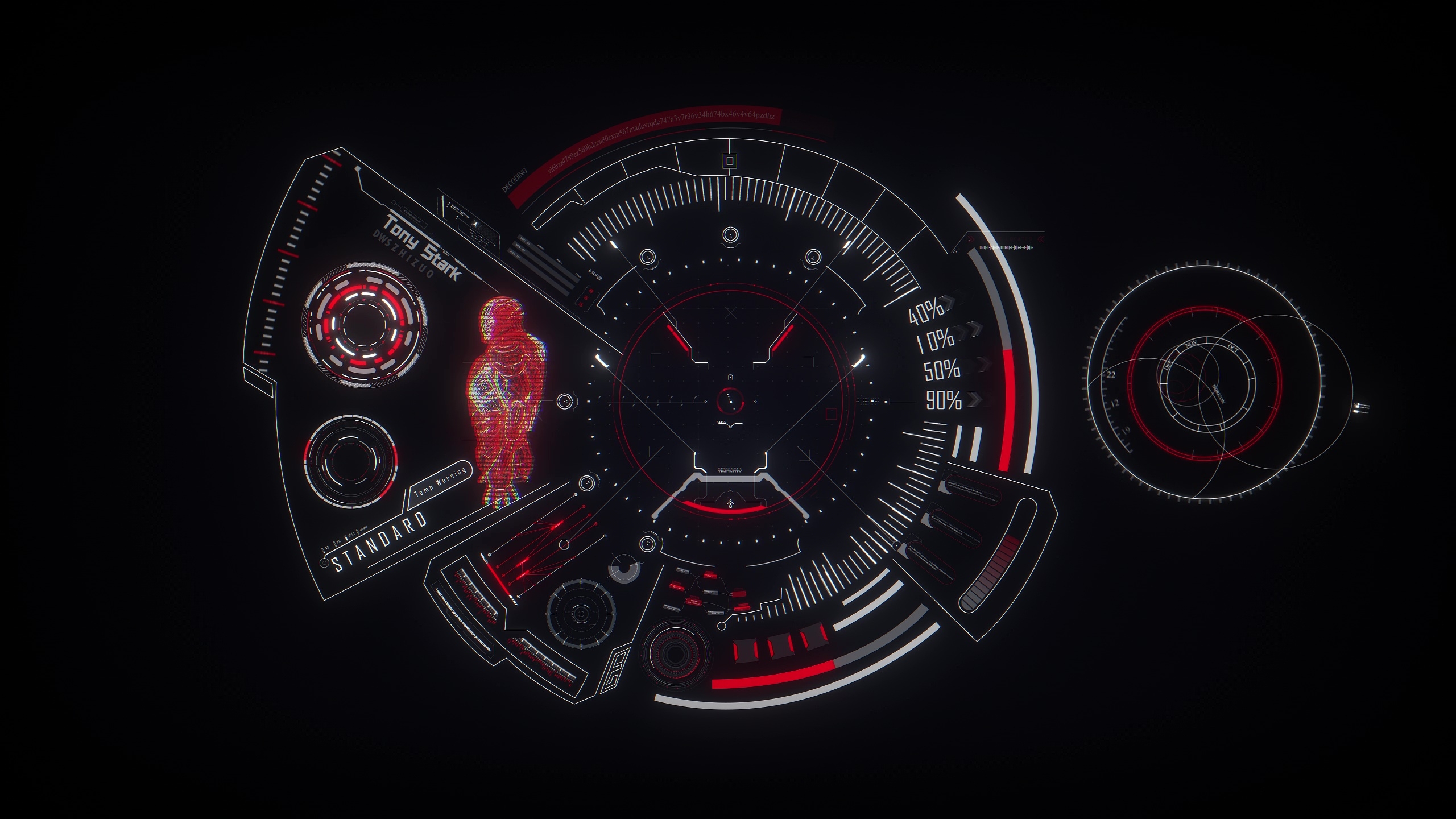 2560x1440 IRONMAN HUD 2K Live Wallpaper, Desktop