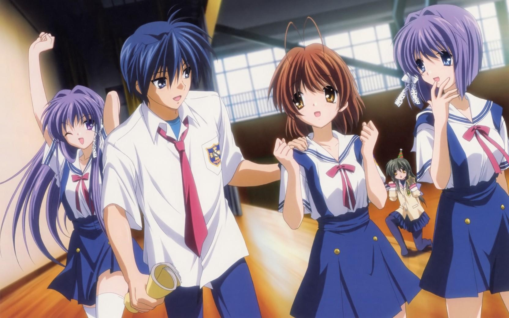 1670x1040 Athah Anime Clannad Nagisa Furukawa Fuuko Ibuki Tomoya Okazaki Kyou, Desktop