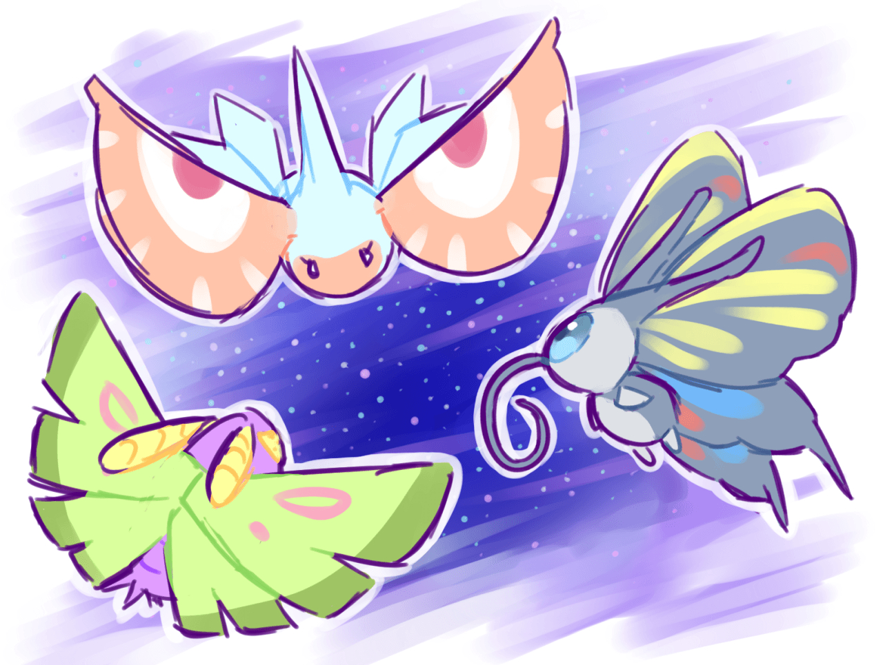 1280x970 Beautifly, Dustox, & Masquerain!!!. Pokémon. Pokémon, Desktop