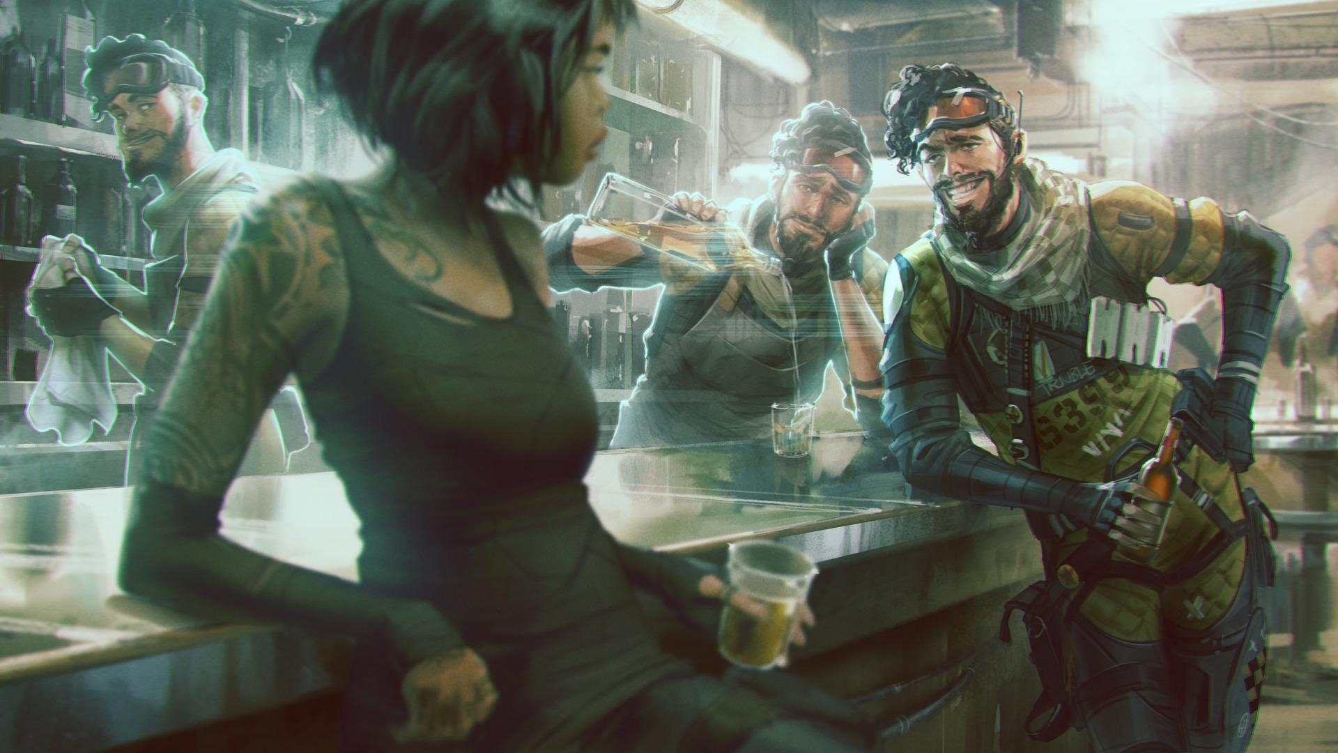 1920x1080 Apex Legends In Bar, HD Games, 4k Wallpaper, Image, Background, Desktop