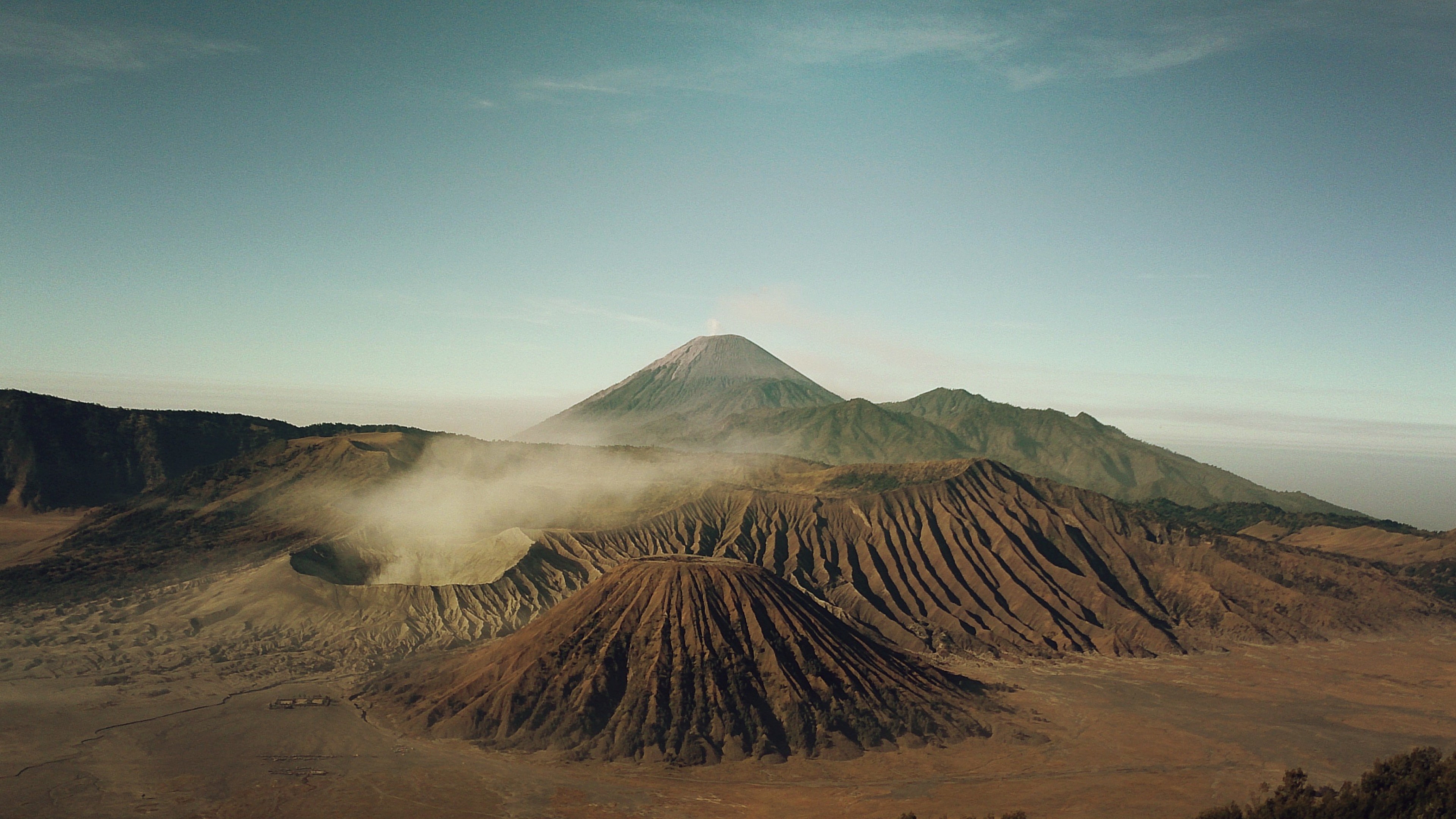 3840x2160 Wallpaper mountain, 5k, 4k wallpaper, Indonesia, desert, clouds, Nature, Desktop