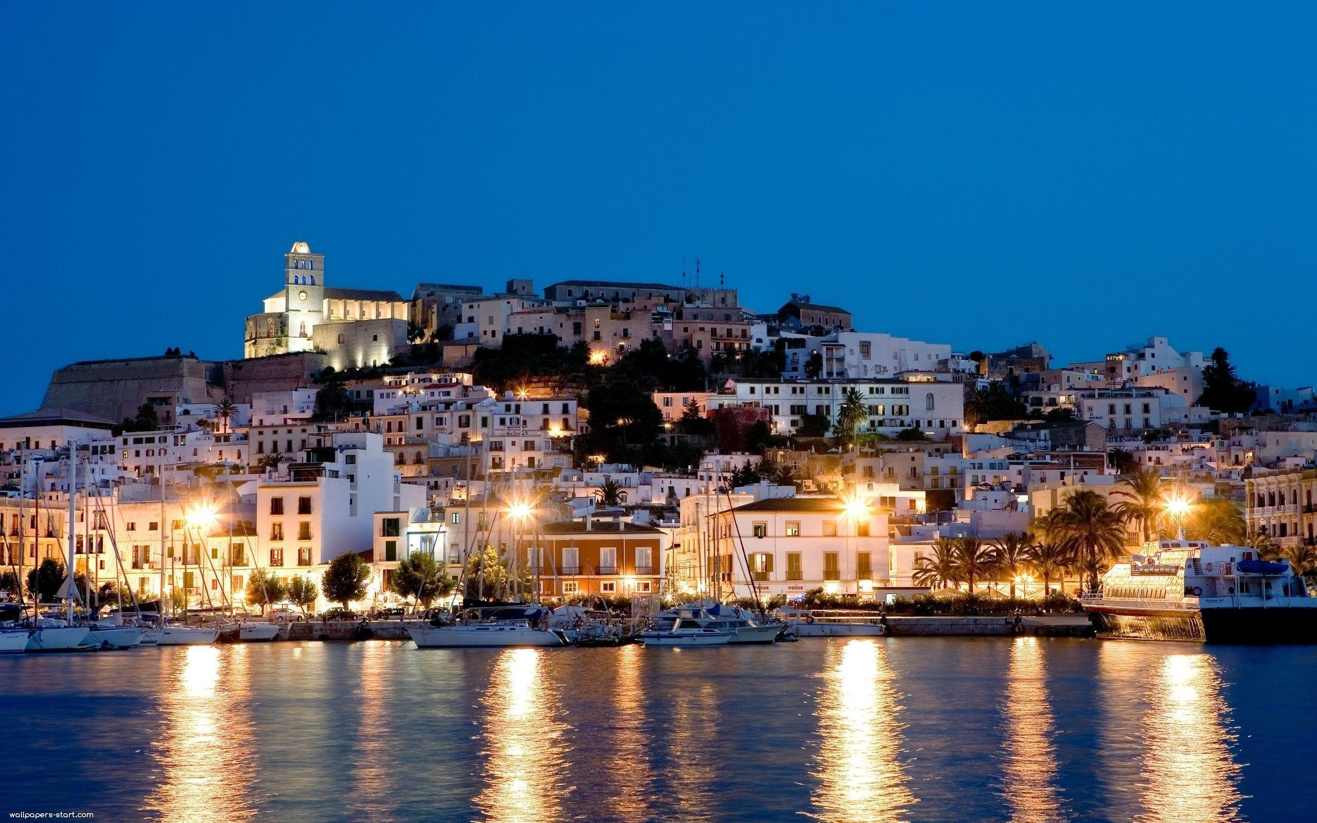 2560x1600 Ibiza at Night Wallpaper, Desktop