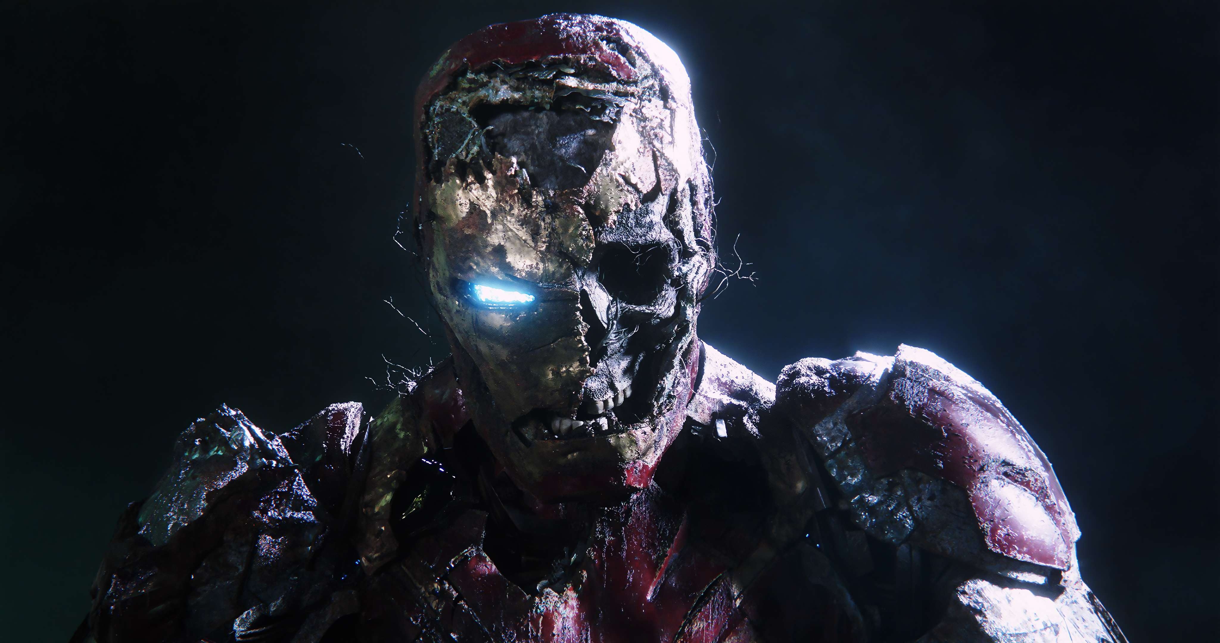 4100x2160 Iron Man Zombie Wallpaper, Desktop