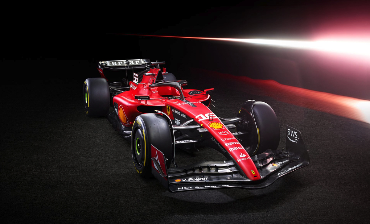 1200x730 Ferrari Reveal 2023 F1 SF 23 Car And Livery At Launch In Maranello With Charles Leclerc Driving Car On Track, Desktop