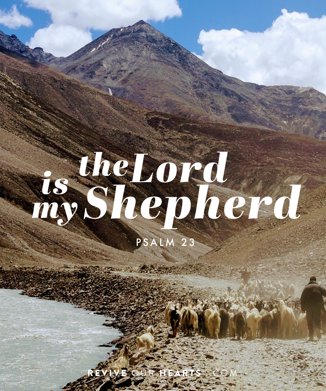 1070x1280 The Lord is My Shepherd (Psalm 23). Revive Our Hearts Season, Phone