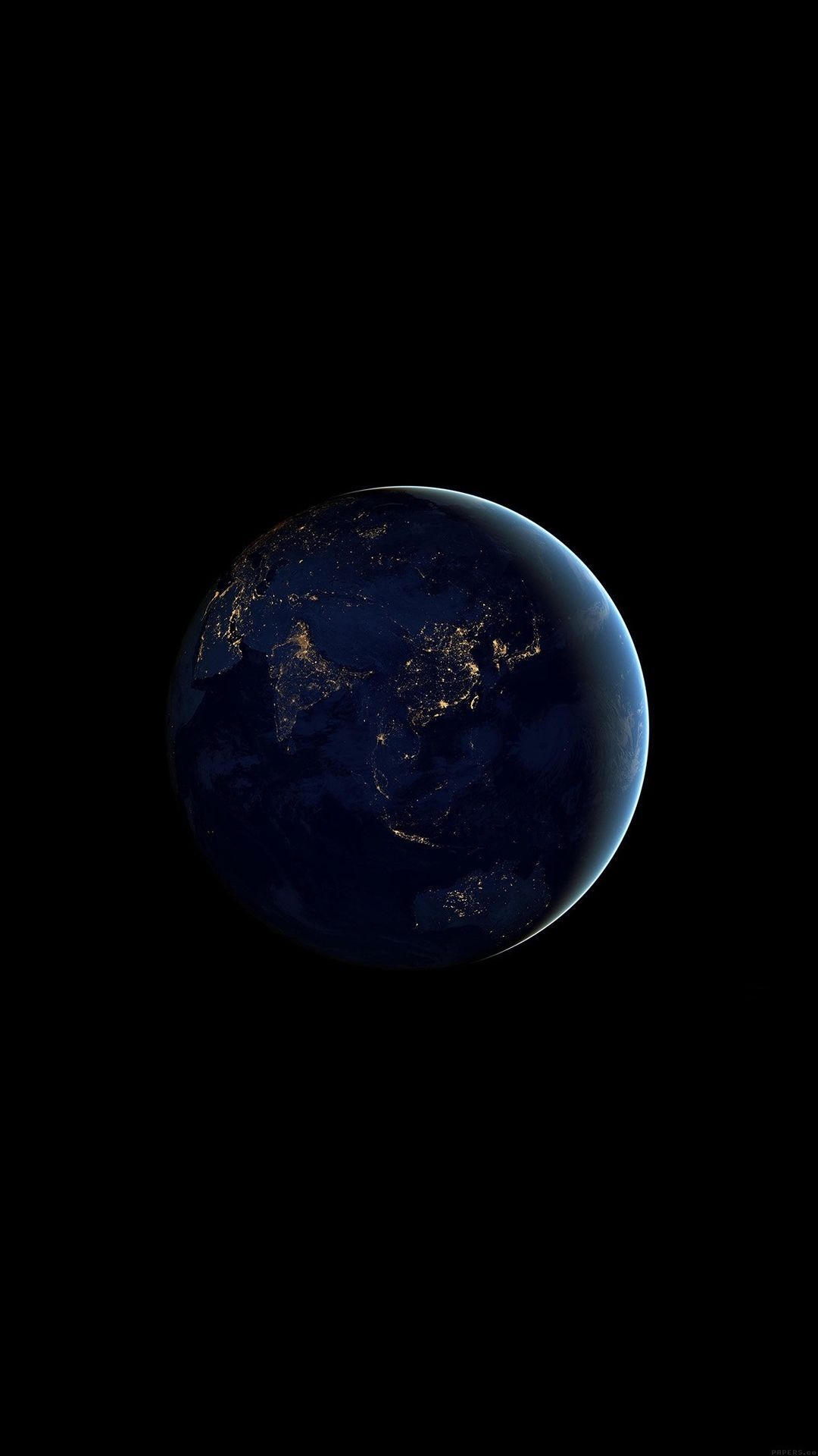 1080x1920 Asia At Night Earth Space Dark iPhone 6 Wallpaper Download. iPhone Wallpaper, iPad wallpaper. iPhone wallpaper earth, Android wallpaper black, Wallpaper earth, Phone