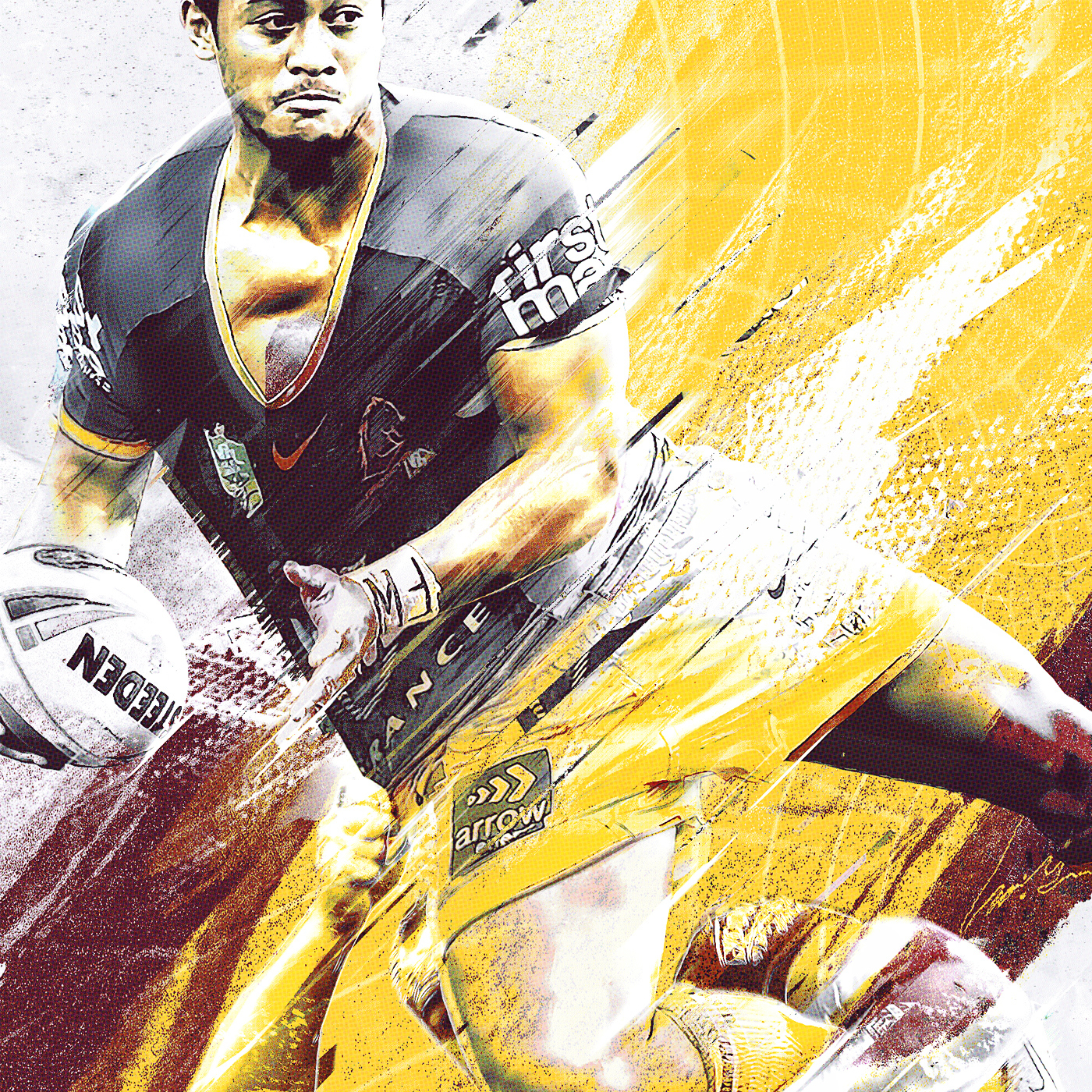 1400x1400 Brisbane Broncos NRL Artwork, Phone