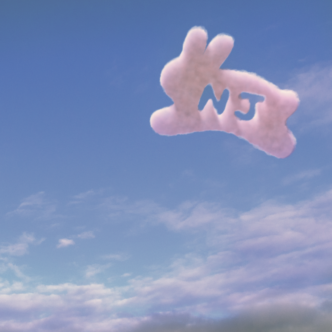 1340x1340 Bunny Clouds for NewJeans, Phone