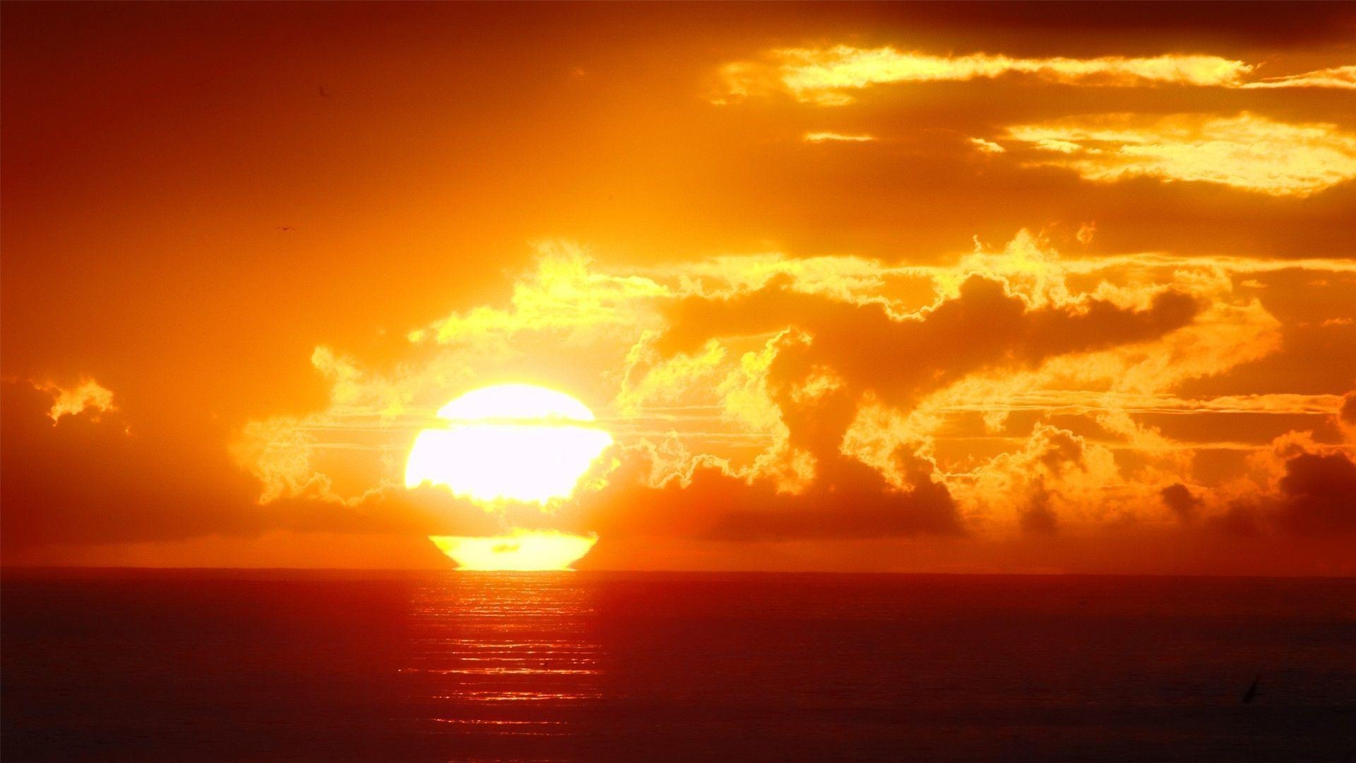 1920x1080 Ocean Sunset Beautiful, Desktop