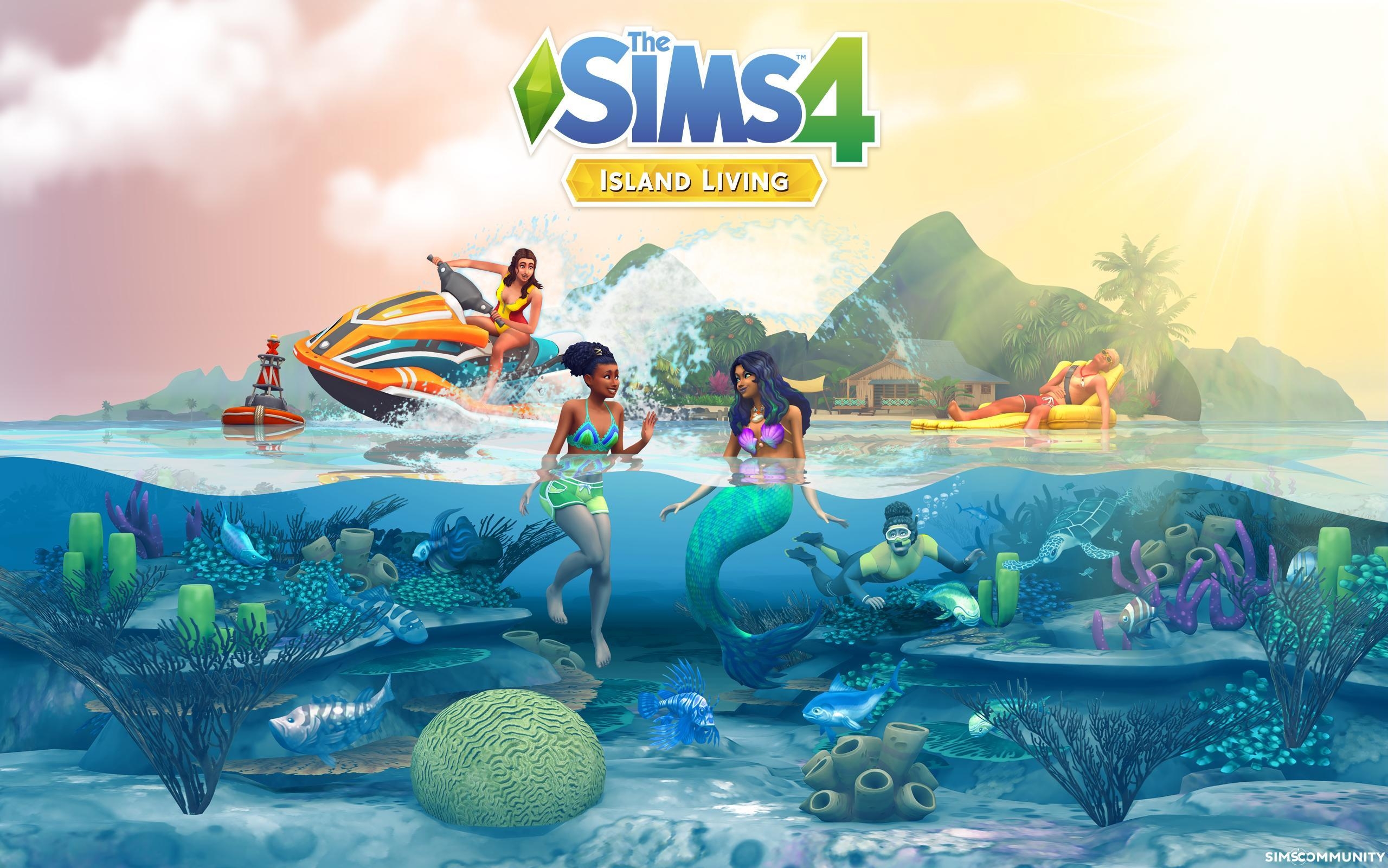 2560x1600 The Sims 4 Island Living: Desktop and Smartphone Wallpaper, Desktop