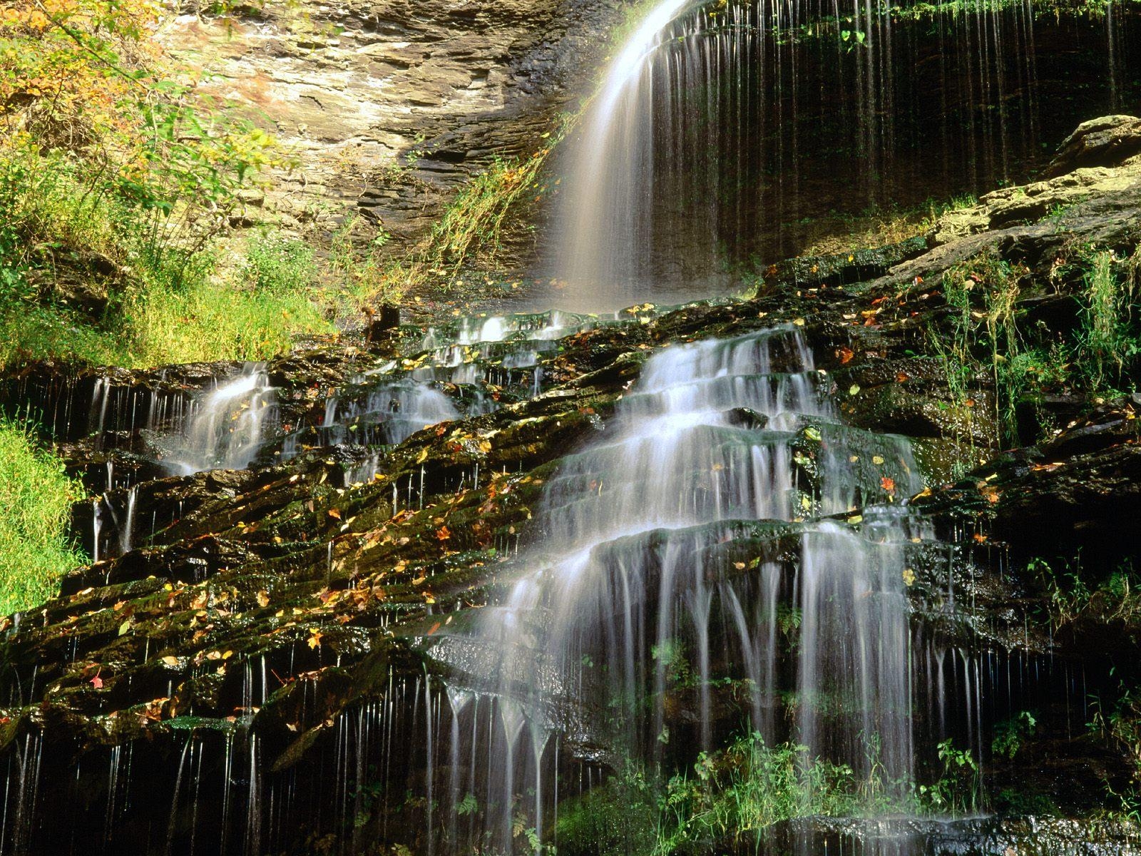 1600x1200 Waterfalls Wallpaper Free Cathedral Falls, West Virginia, Desktop