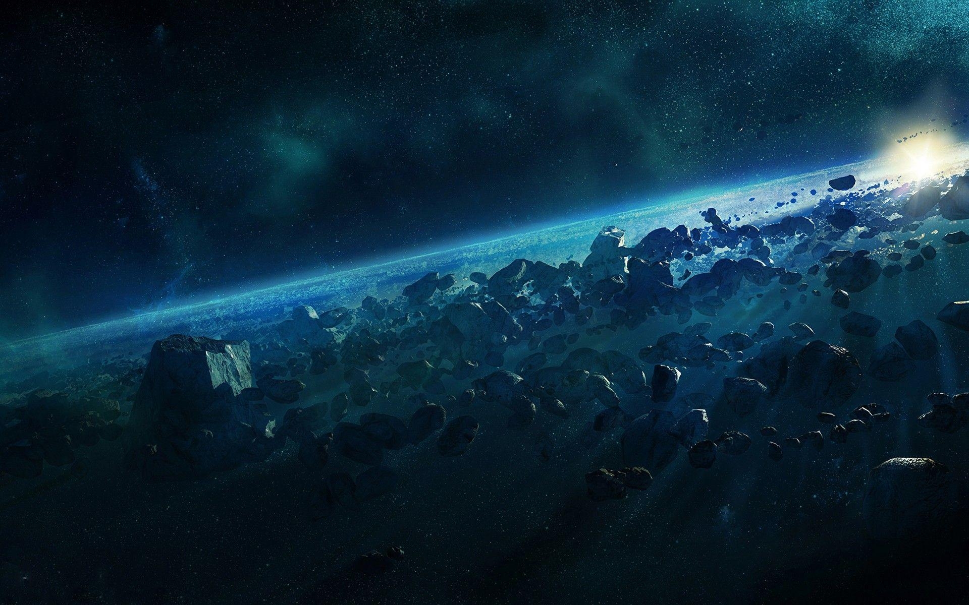 1920x1200 Wallpaper asteroid until blue dust free desktop background, Desktop