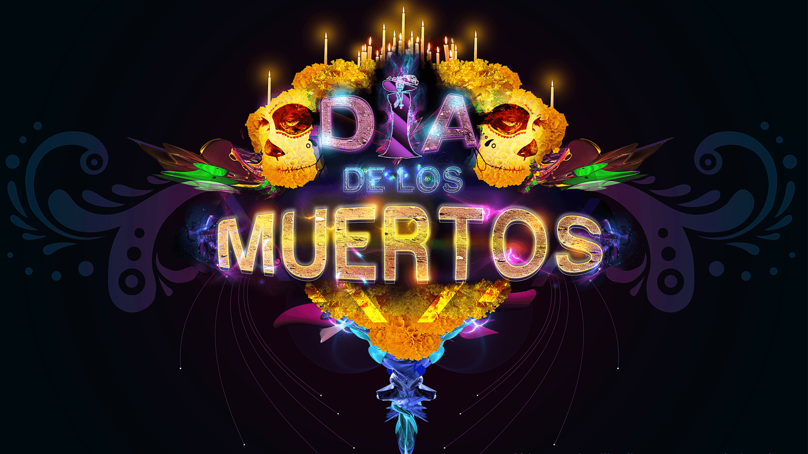 1600x900 wallpaper del dia de muertos Google. Mexican Dia de los, Desktop