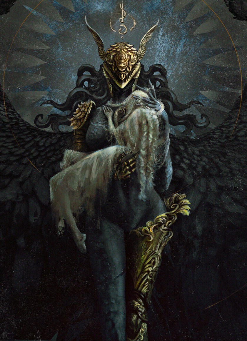 840x1160 Download wallpaper  elden ring, black angel, game art, iphone iphone 4s, ipod touch,  HD background, 28050, Phone