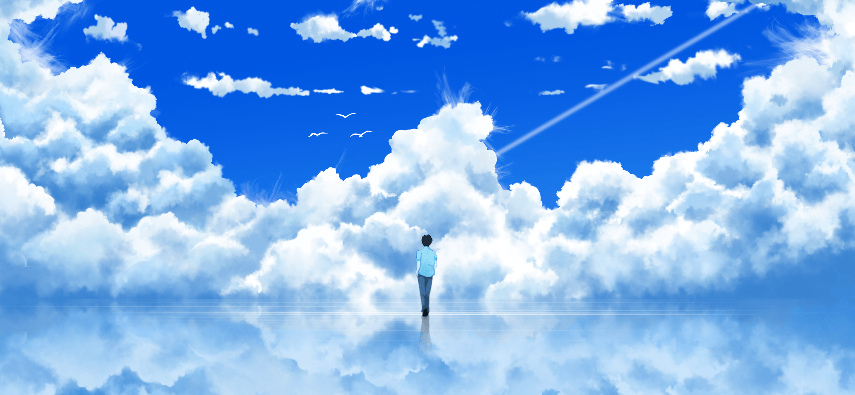 3000x1390 24++ Background Calm Anime Wallpaper Top Wallpaper, Dual Screen