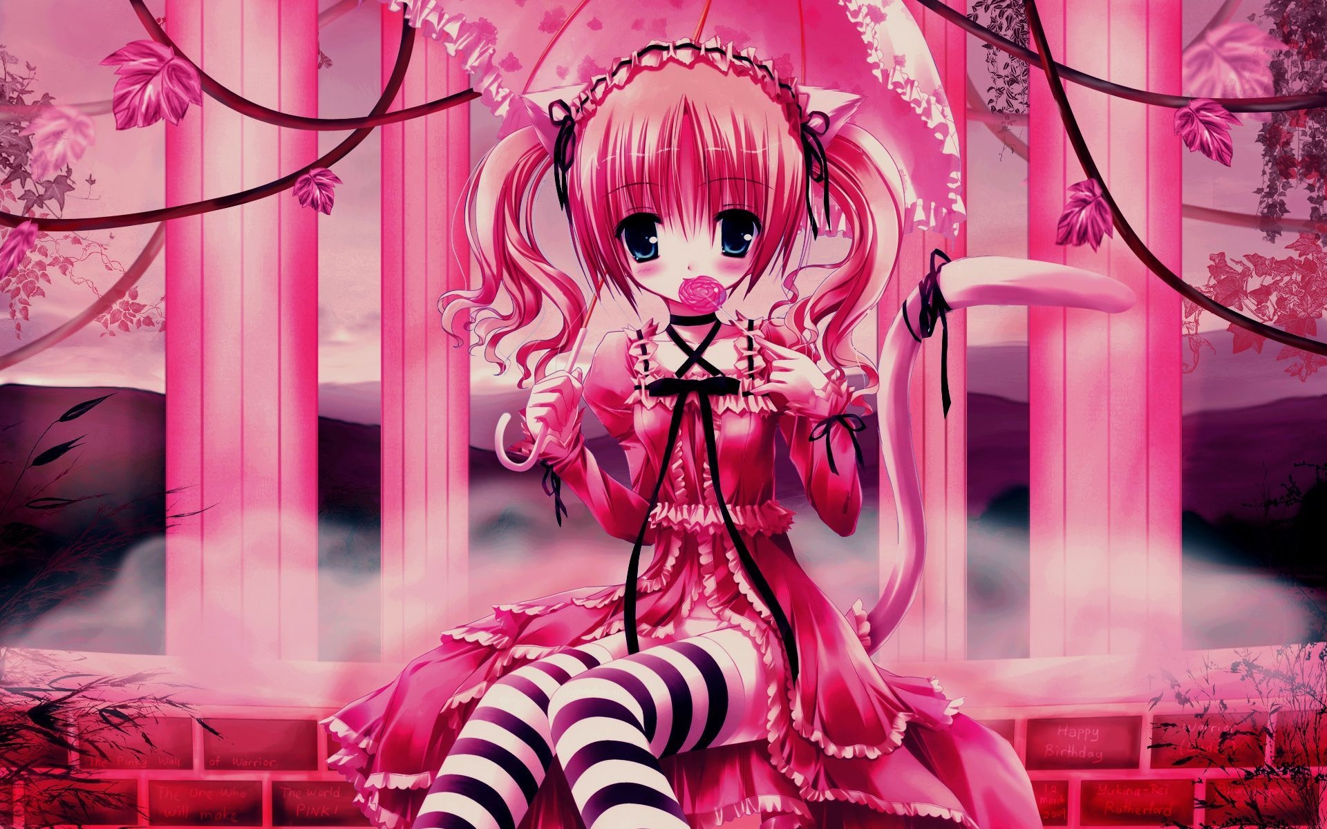 1920x1200 Pink Anime Wallpaper Free Pink Anime Background, Desktop