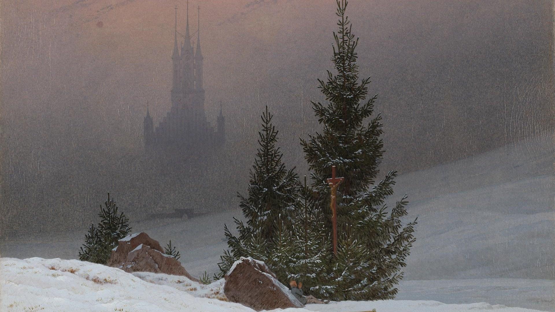 1920x1080 Caspar David Friedrich. Winter Landscape. NG6517. National, Desktop