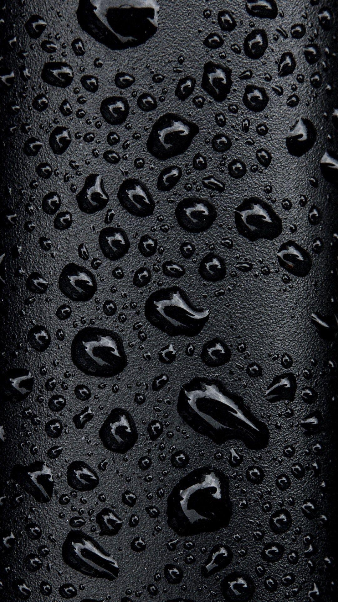 1080x1920 Black Raindrops HD Smartphone Wallpaper. Amazing HD Wallpaper, Phone