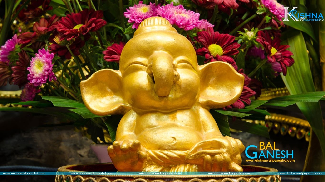 1370x770 Cute Bal Ganesh Wallpaper Free Download Wallpaper Hd Free God HD Wallpaper, Image, Pics And Photo, Desktop