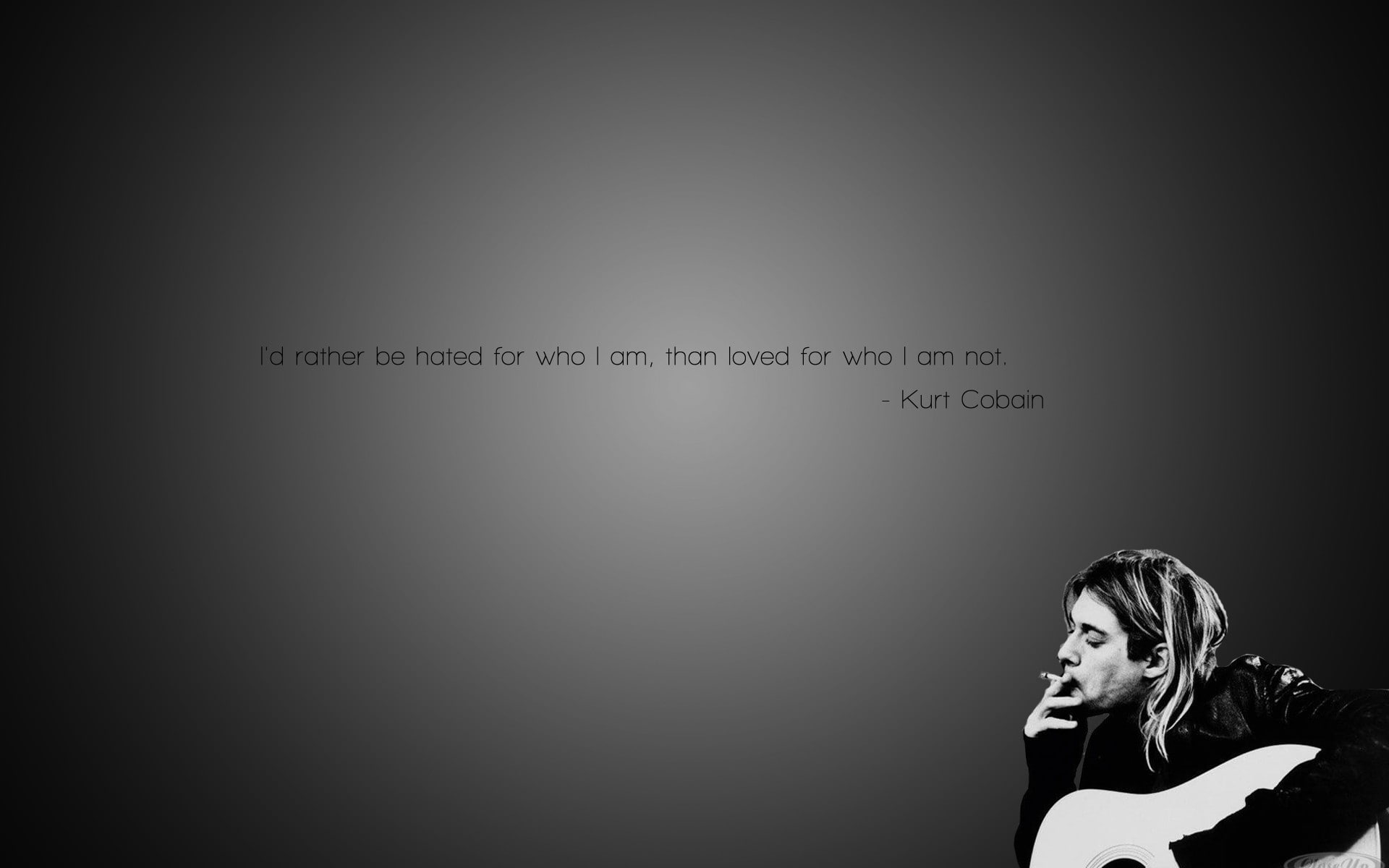 1920x1200 Wallpaper / cobain, white, Desktop