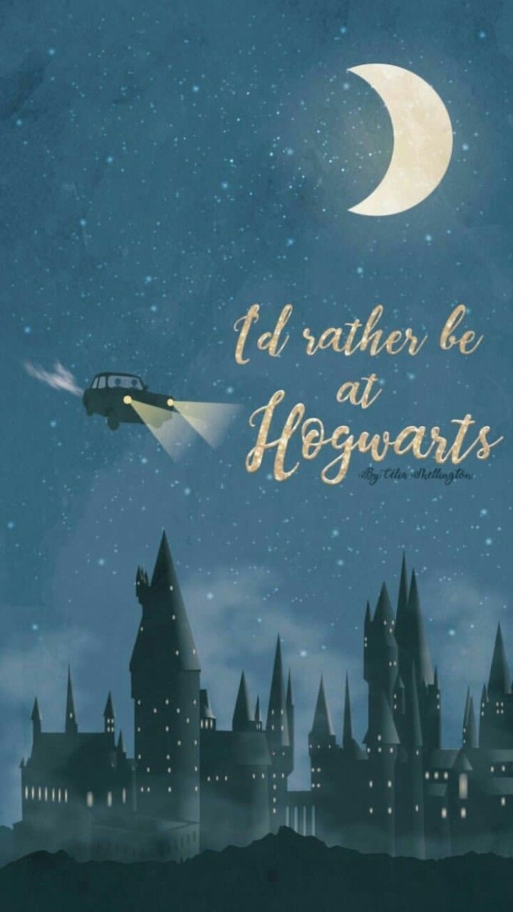 720x1280 I'd rather be at hogwarts. Harry potter background, Harry potter wallpaper, Harry potter art, Phone