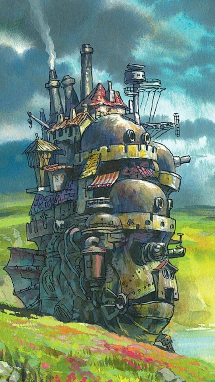 750x1340 Howl's Moving Castle Phone Wallpaper, Phone