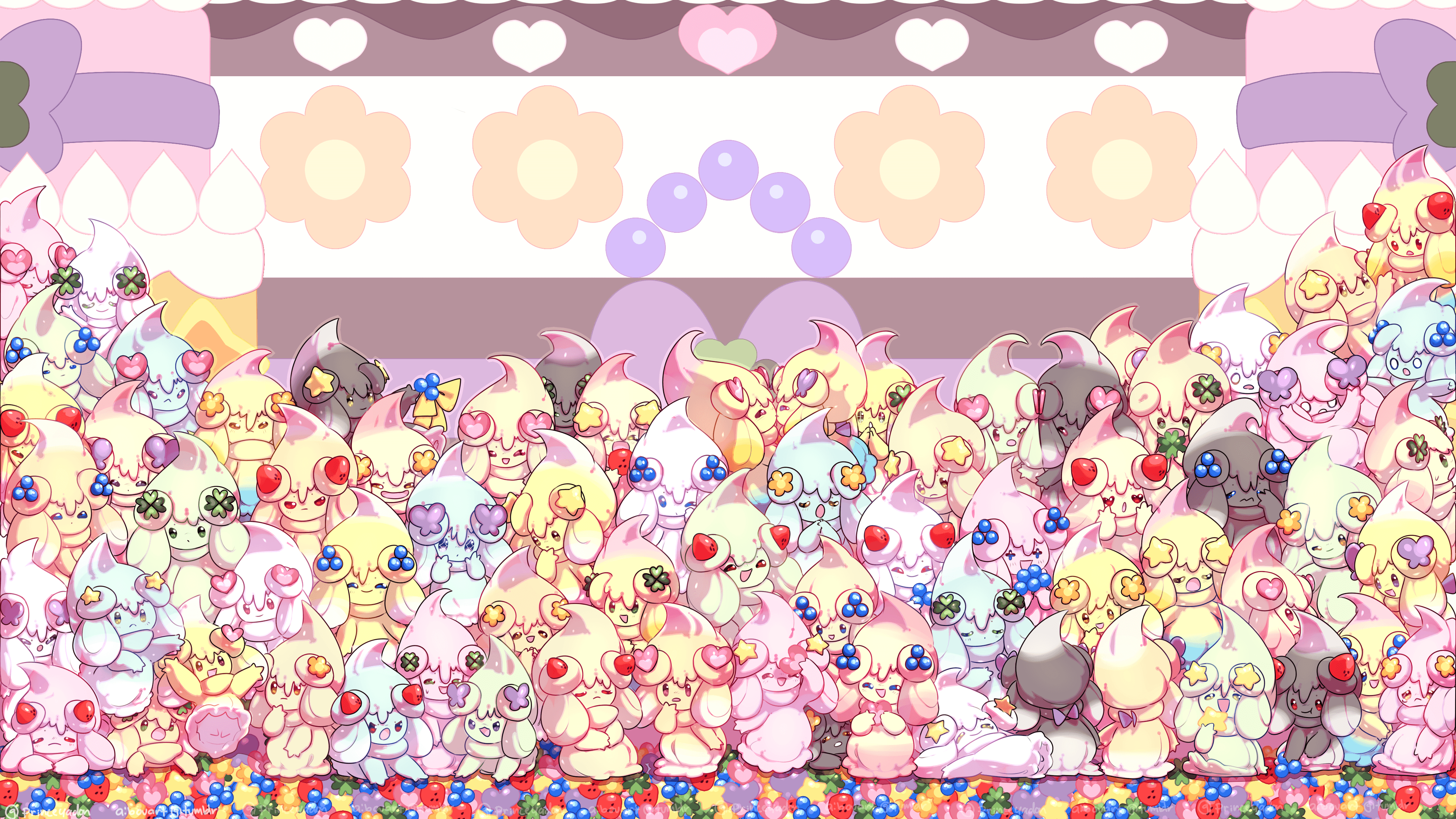 3840x2160 F2u Alcremie Wallpaper Desktop By Aibou - Fur Affinity [dot] Net, Desktop