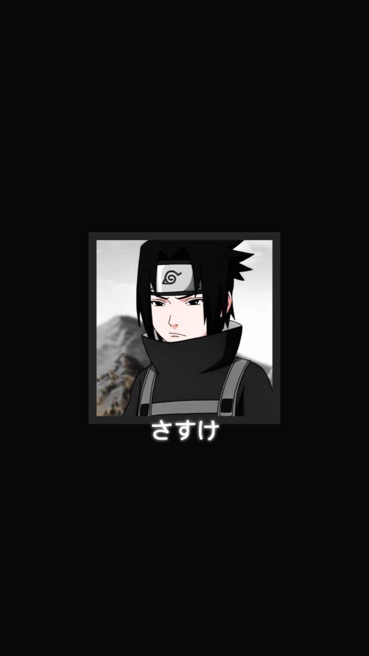 750x1340 aesthetic sasuke wallpaper black. Naruto wallpaper, Phone