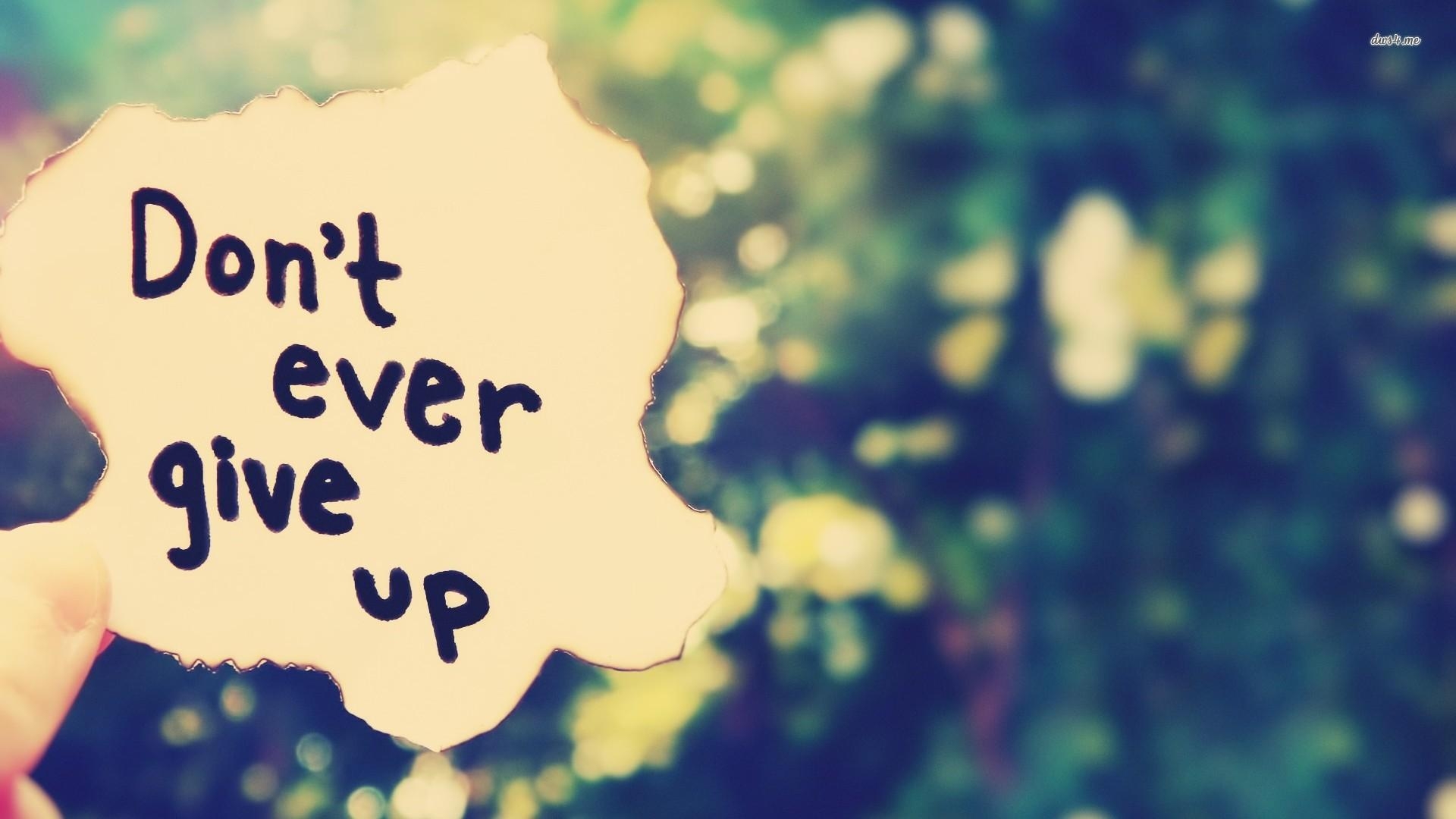 1920x1080 Don't Give Up Wallpaper, #SFD 7674, Desktop