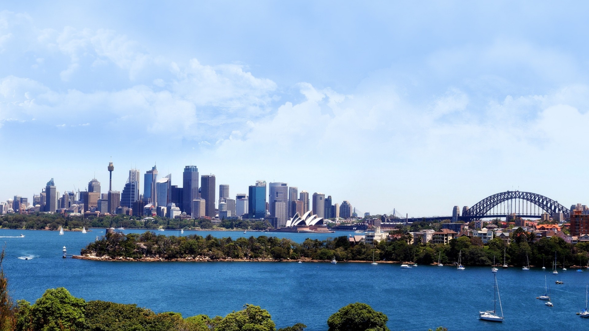 1920x1080 Preview Wallpaper City, Sydney, Australia, Bridge, Desktop