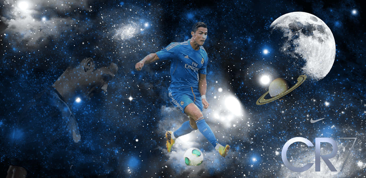 1550x760 Download Football Galaxy Cristiano, Dual Screen