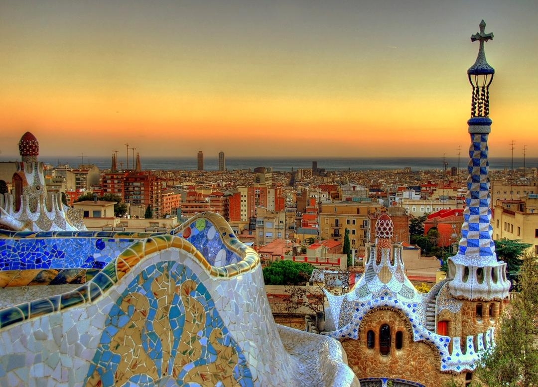 1080x780 HD Park Güell Wallpaper, Desktop